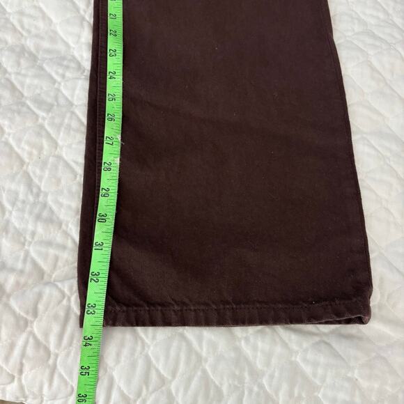 Reformation Sz 30 Wilder Wide Leg Flare Mocha Brown Jeans - Picture 9 of 11